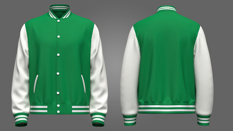 Mens Bomber Jacket_3d Model