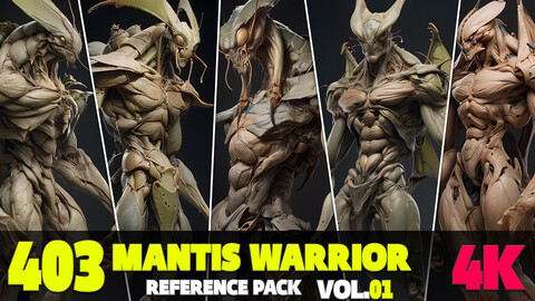 403 4K Mantis Warrior Reference Pack Vol.01