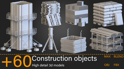 +60-Construction objects-Kitbash -vol.03