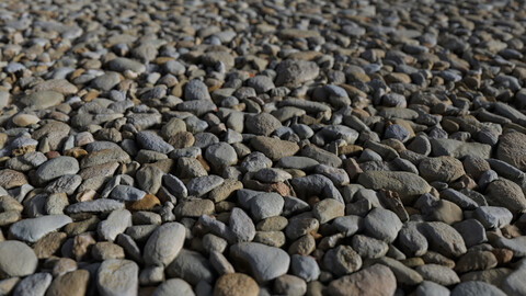 Cobble Stone Ground seamless PBR texture