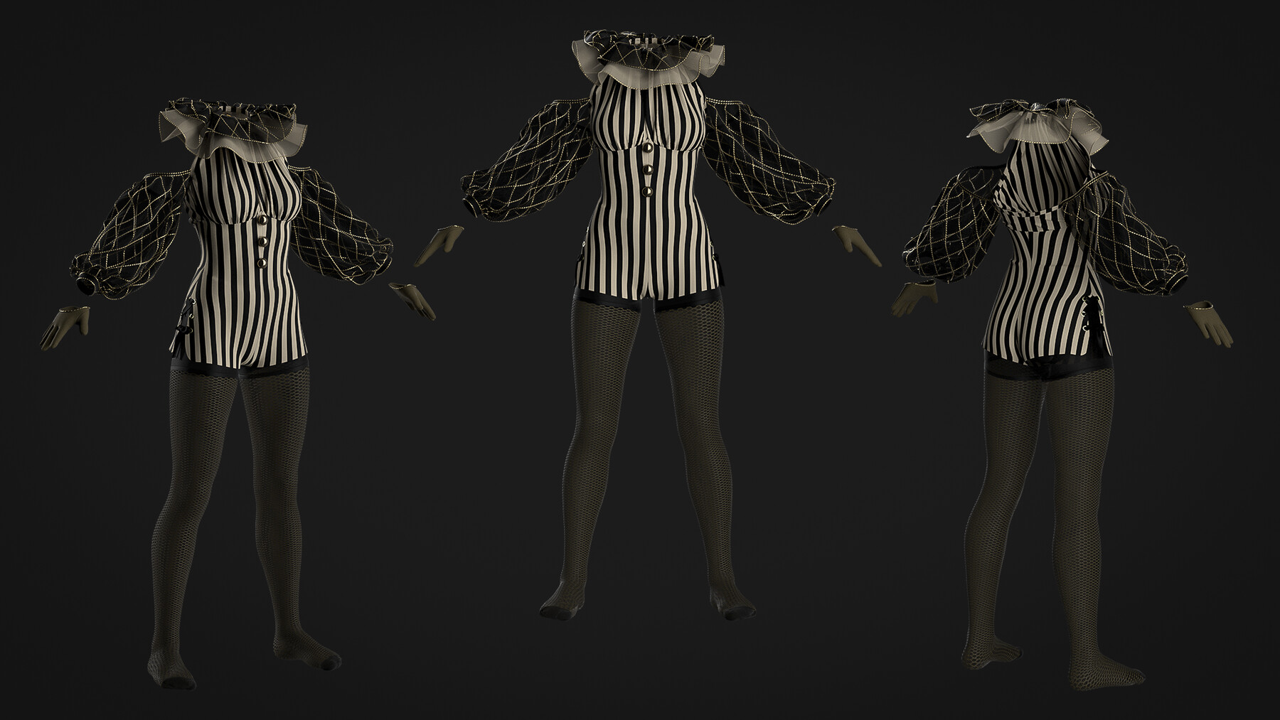 ArtStation - Female circus set / Marvelous Designer/Clo3D project file ...