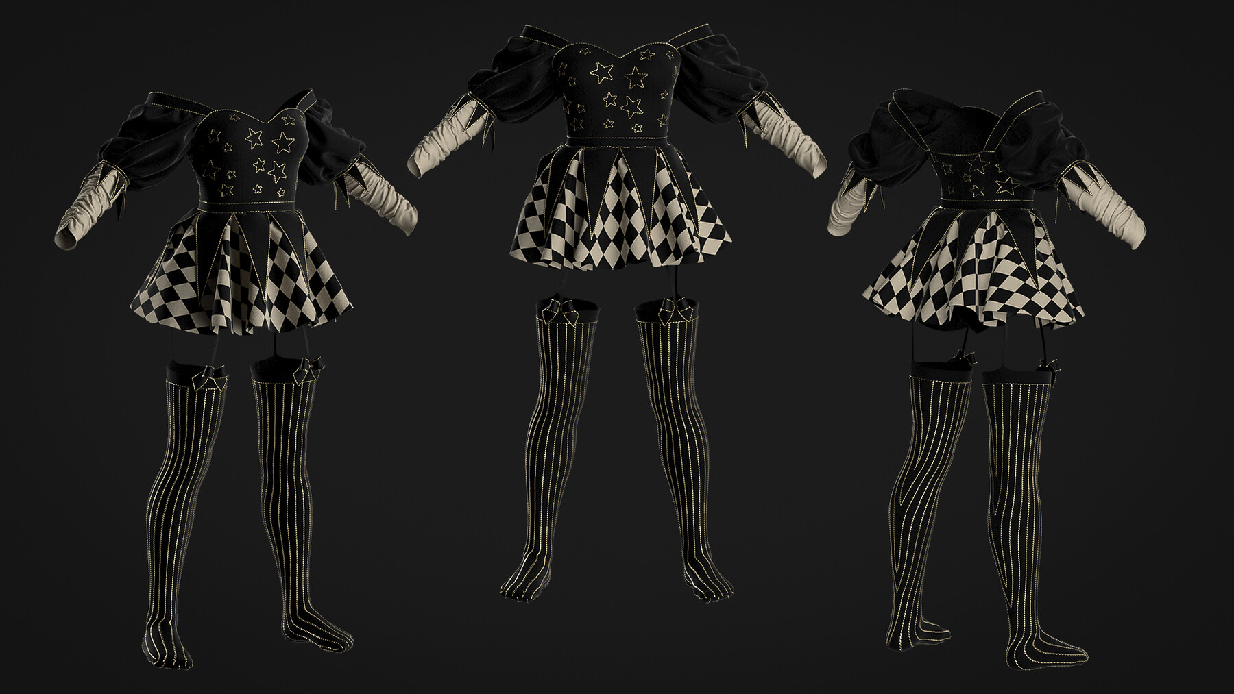 ArtStation - Female circus set / Marvelous Designer/Clo3D project file ...