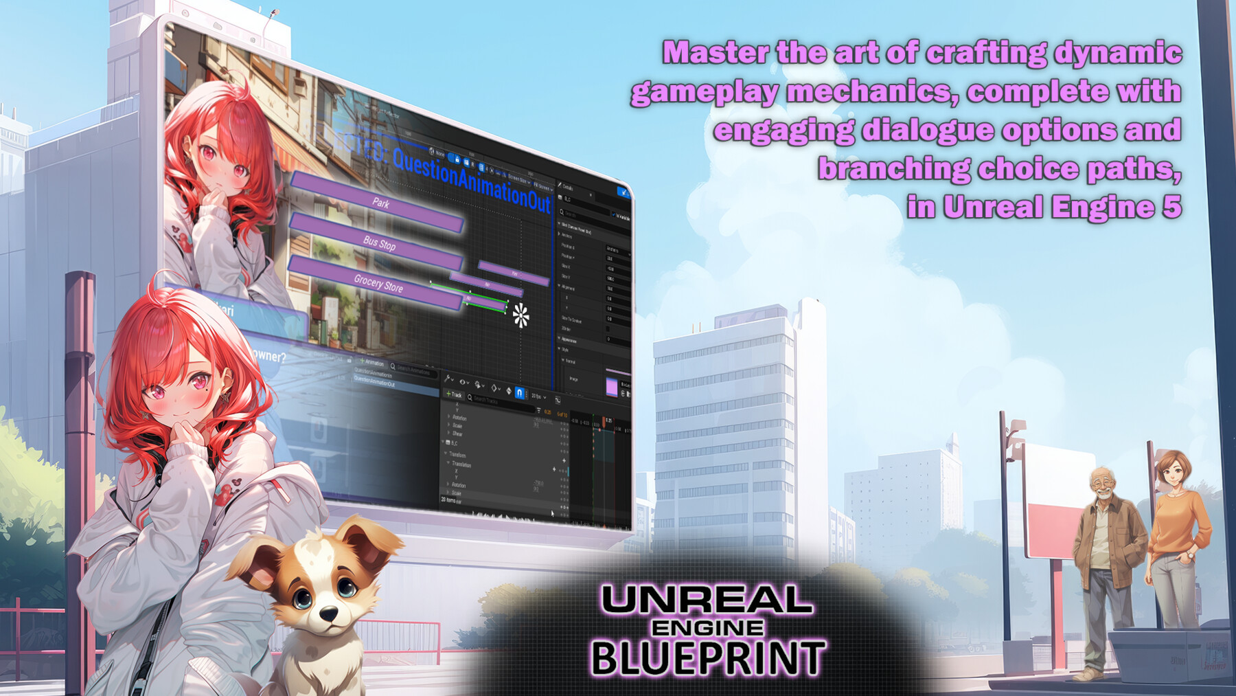 ArtStation - Unreal Engine 5 Visual Novel and Narrative Game Design |  Tutorials