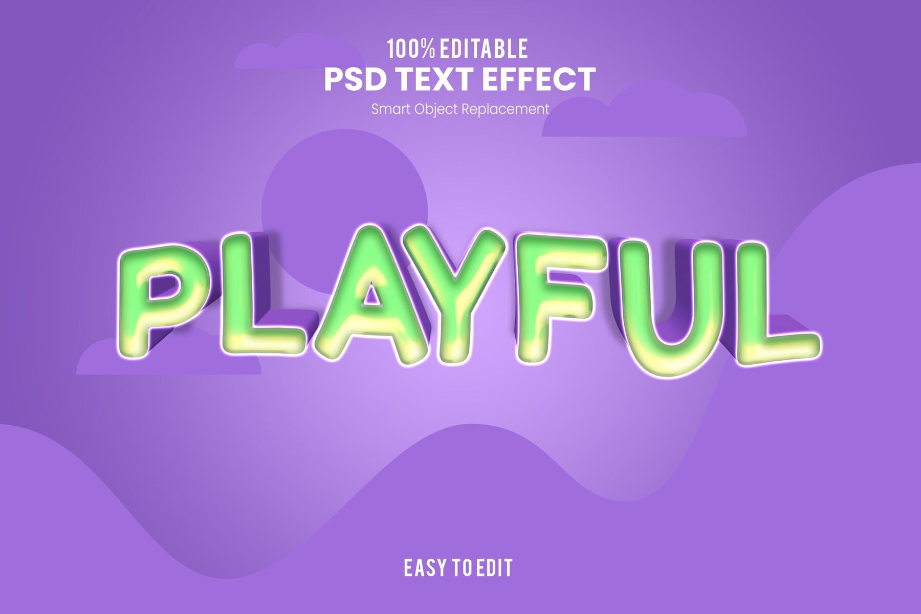 Artstation 3d Playful Psd Fully Editable Text Effect Layer Style Psd Mockup Template Artworks