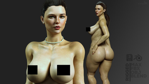 Sexy Woman Detailed and Rigged Model - Iris