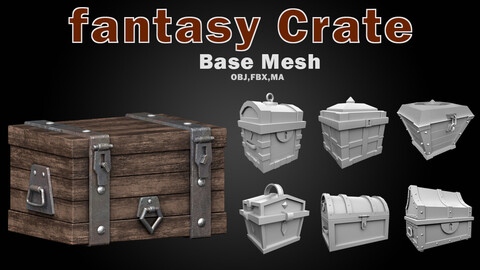 Fantasy Crate Base Mesh