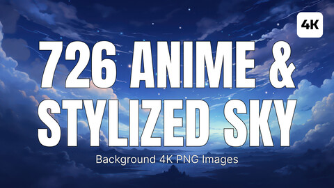 726 Anime and Stylized Backdrops Sky PNG Images | 4K |