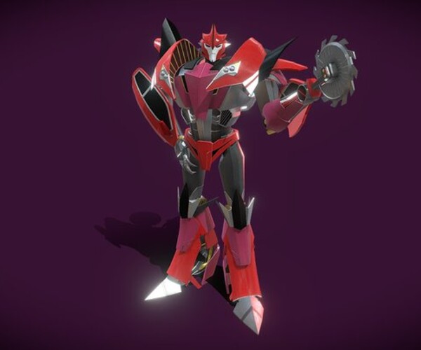 ArtStation - Knockout Transformers Prime 3D Character Rig