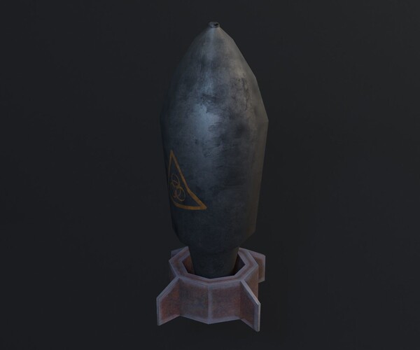 ArtStation - Atomic Bomb / Game Ready / Low Poly / PBR 3D Model | Game ...