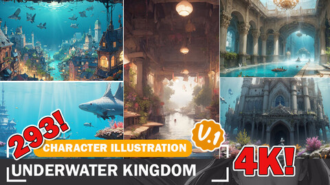 293 Underwater World Kingdom Ideas Illustration in 4K