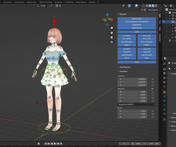 Artstation Anime Female Base Mesh Age Kit Resources