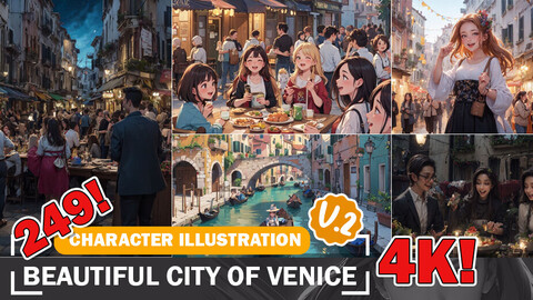 249 Captivating Venice Beautiful City Illustration Ideas in 4K V2