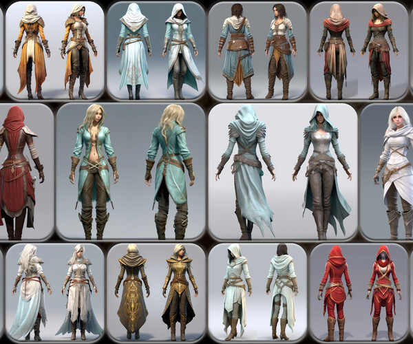 ArtStation - 200 Feminine Arcanist Outfit Reference Pack | 4K | v.204 ...