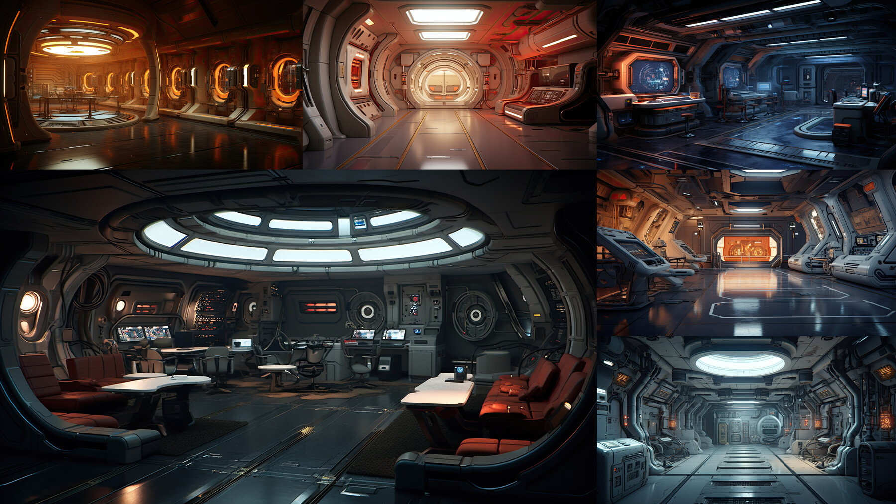 ArtStation - 205 arts - Starship Bridge Environment - Interior ...