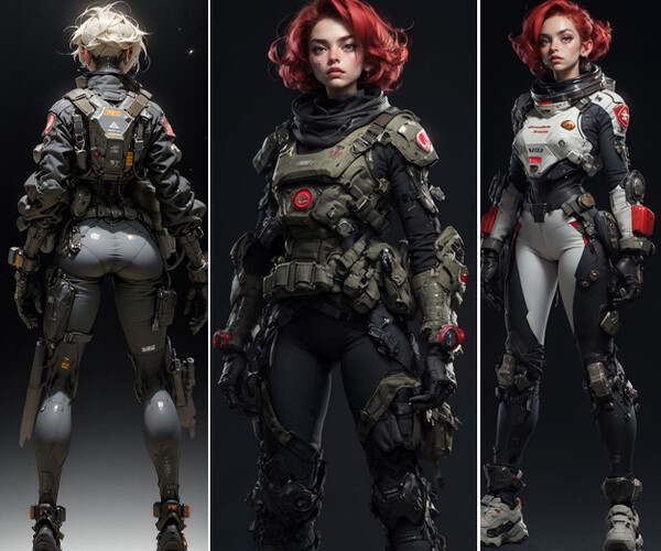 ArtStation - 249 Space Navy/Army Mecha Beauties Cosmic Elegance In 4K ...