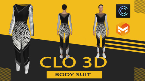 Body suit,Marvelous Designer or Clo3D (ZPRJ)