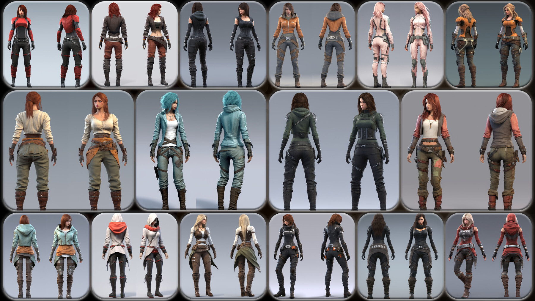 ArtStation - 200 Feminine Hexer Outfit Reference Pack | 4K | v.218 ...