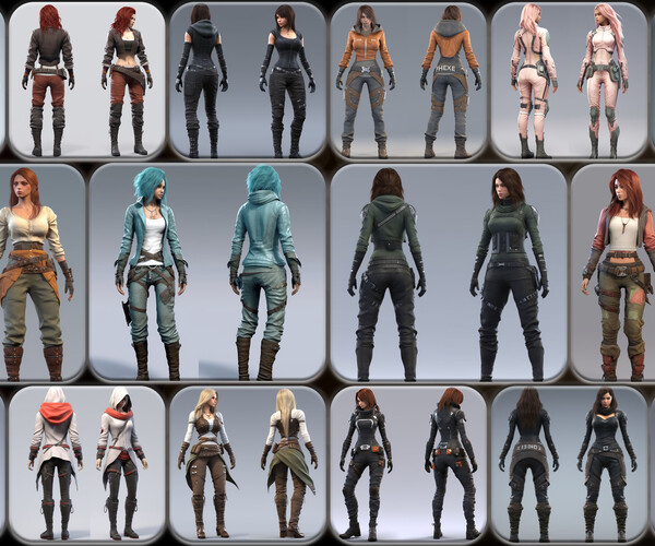 ArtStation - 200 Feminine Hexer Outfit Reference Pack | 4K | v.218 ...