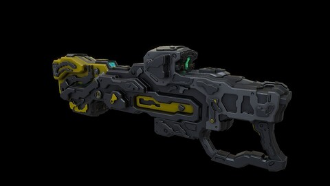 Sci fi EMP assault rifle