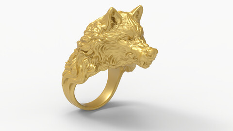 Evil Fox Ring 3D-print model file