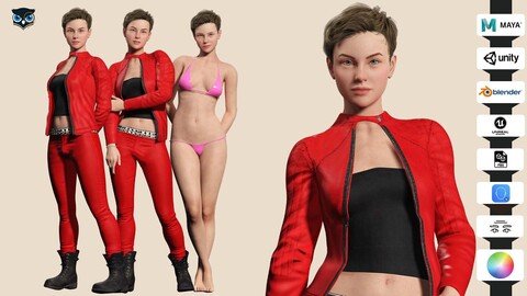 Amelia - Scarlet Allure Red Heat