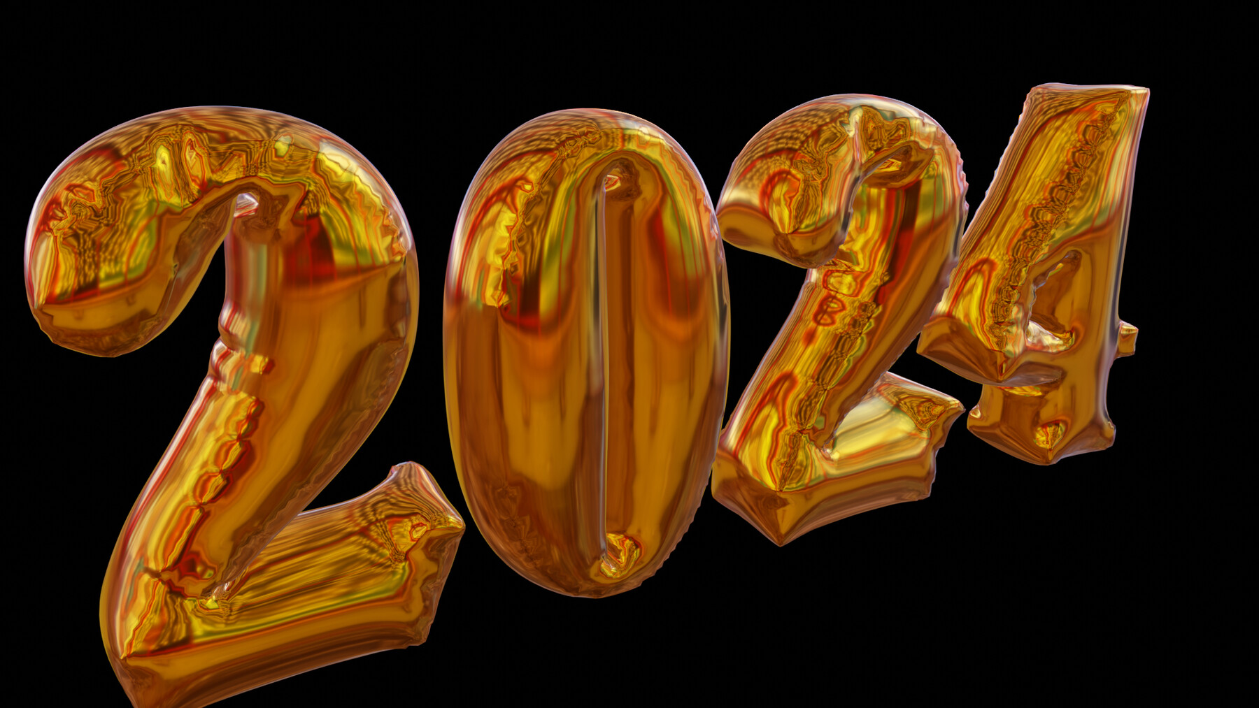 ArtStation 2024 New Year 3D Blender File With Animation Cloth   File 