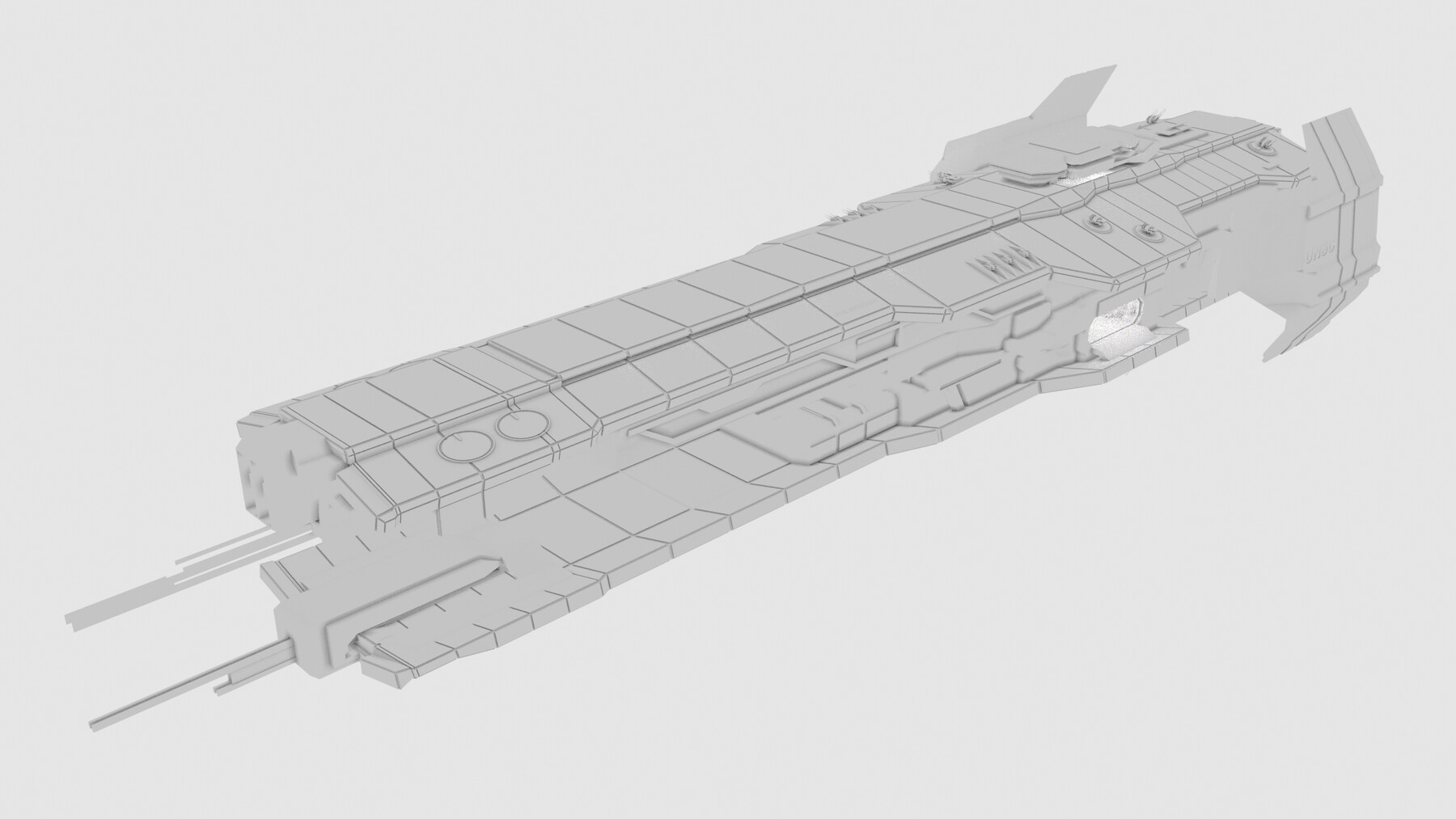 ArtStation - UNSC Strident Class Heavy Frigate | Game Assets