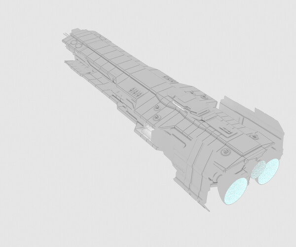 Artstation - Unsc Strident Class Heavy Frigate 