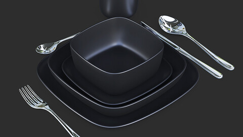 Black Tableware