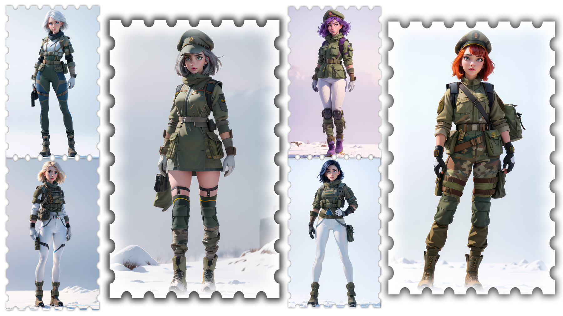 Braided anime girl camo jacket by Lacouture on DeviantArt