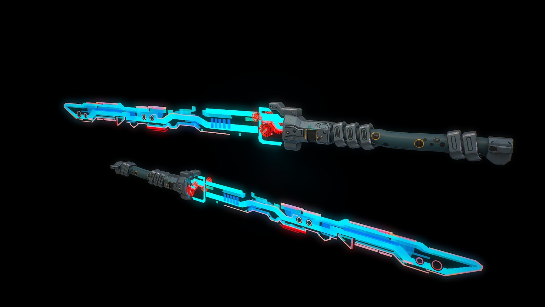 ArtStation - Low poly sci fi energy sword weapon | Game Assets