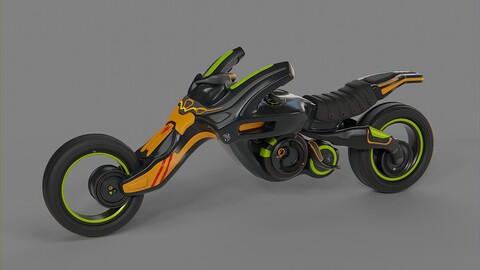 Sci-fi motorcycle