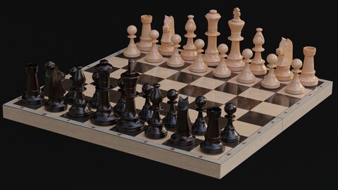 Chess board and figures