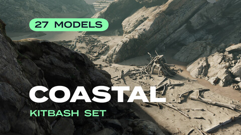 K01 / Coastal Environment — kitbash set