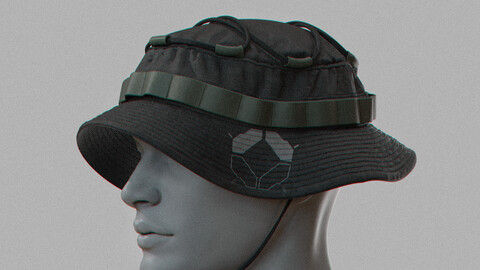 tactical accessories  BOONIE HAT / marvelous designer