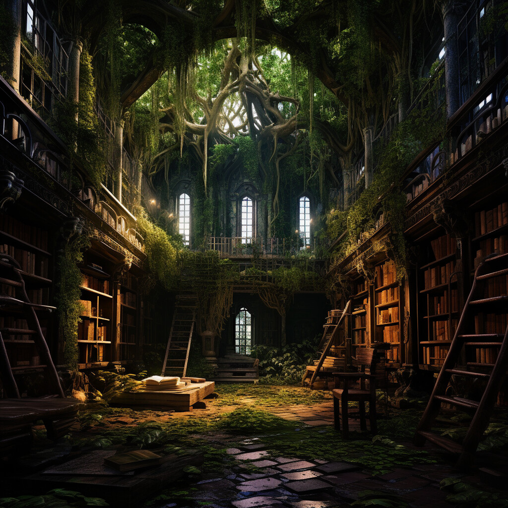 ArtStation - A Sanctuary of Stories: The Enchanted Library 9 | Artworks