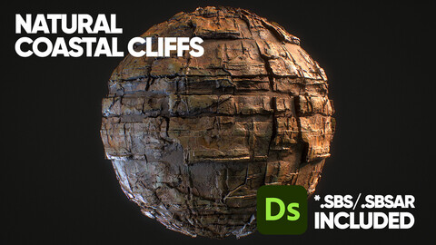 Natural Coastal Cliffs Material