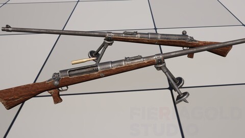 Mauser Tankgewehr M1918 (13,25х92 мм SR T-Gewehr) WW1