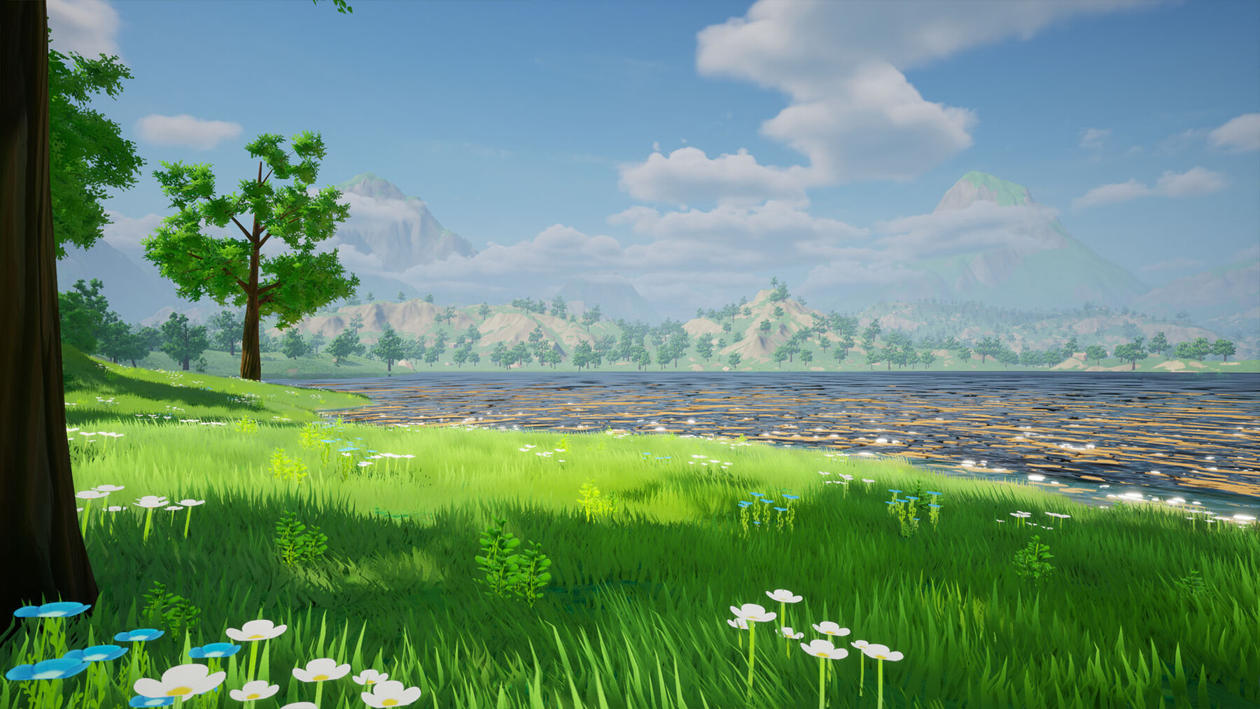 ArtStation - Stylized Automatic Landscape Material | Unreal Engine 5 ...