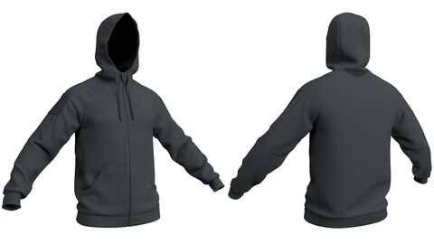 Helikon Tex Urban Tactical Hoodie (Marvelous Designer / Clo 3D project+OBJ)