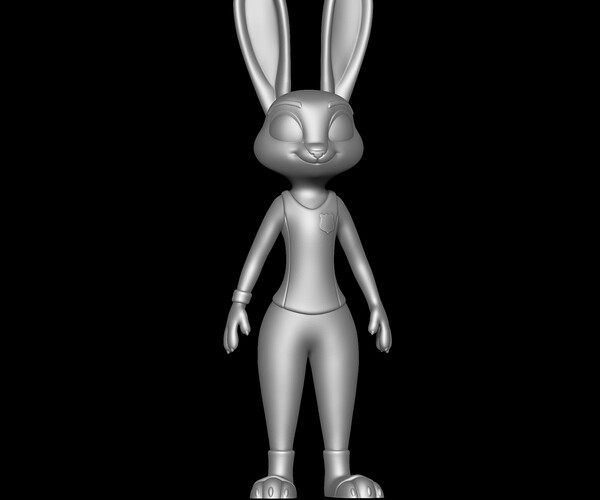 ArtStation - Judy Hopps ZPD Training outfit - Zootopia 3D print model ...