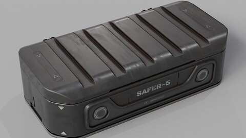 Sci-fi Military Weapon Crate PBR