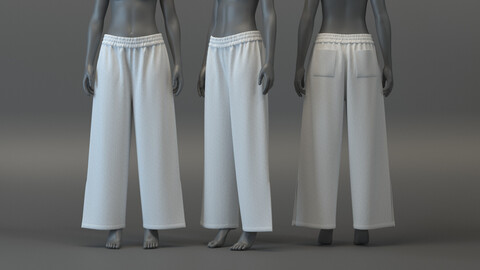 Wide Leg Jogger with Slit