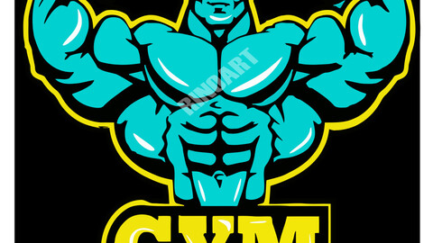 Gym tshirt design png no background