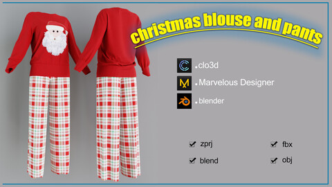 christmas blouse and pants