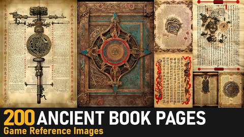 Ancient Book Pages|4K Reference Images