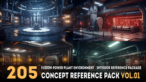 205 arts - Fusion Power Plant Environment - Interior Reference Package Vol.01 - More Than 6K Resolution