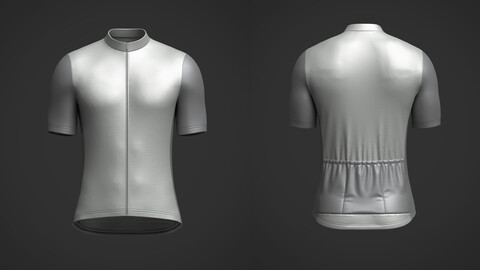 Mens Half Sleeve Cycling Jersey 3d Model