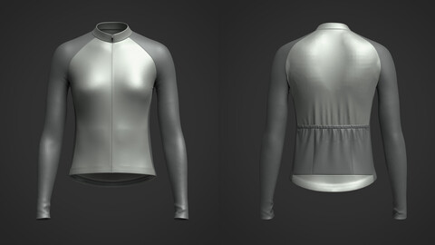 Womens Full Sleeve Raglan Jersey 3d Model