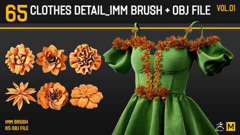 Clothes Details Pack _ IMM Brush